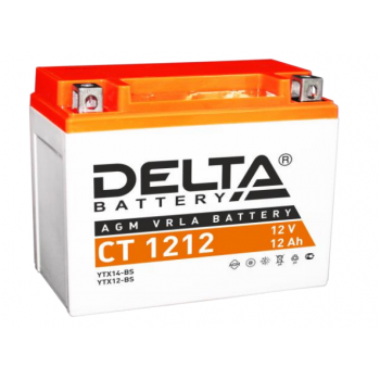 Аккумулятор Delta CT 1212 12V / 12Ah YTX12-BS,YTX14-BS