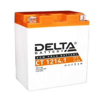 Аккумулятор Delta CT 1214.1 12V / 14Ah YB14-BS, YTX14AH, YTX14AH-BS