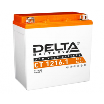 Аккумулятор Delta CT 1216.1 12V / 16Ah YB16B-A, YTX16-BS