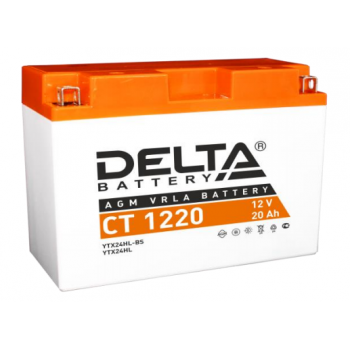 Аккумулятор Delta CT 1220 12V / 20Ah Y50-N18L-A3, YTX24HL-BS, YTX24HL 
