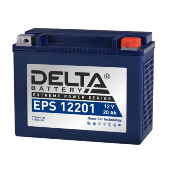 Аккумулятор Delta EPS 12201 12V / 20Ah YTX20L-BS, YTX20HL-BS